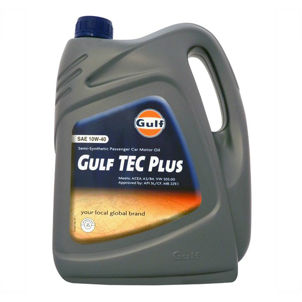 Моторное масло Gulf TEC Plus 10w40 полусинтетическое (4л)